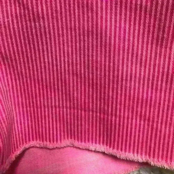 AEROPOSTALE Y2K PINK DENIM RAW HEM MICRO SHORTS/ HOT PANTS CASUAL SUMMER SZ 5/6 - Picture 2 of 9